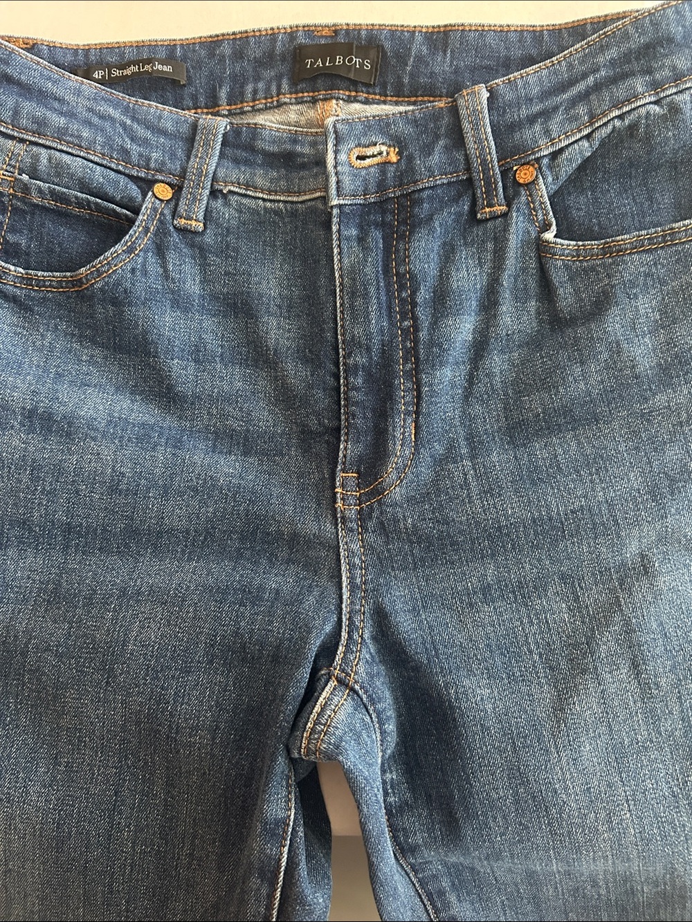 Talbots Women's Straight Leg Jeans - Classic Blue Wash